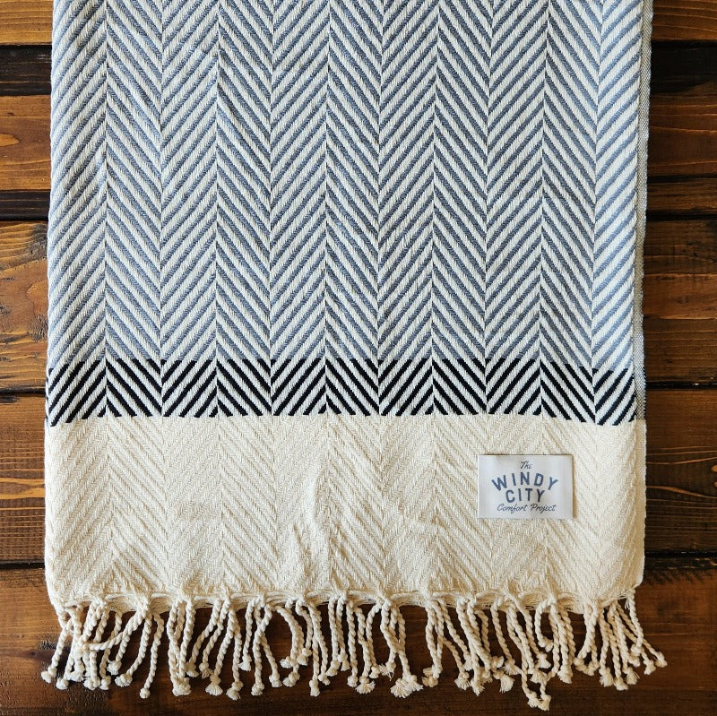 blanket for two, perfect for baseball games