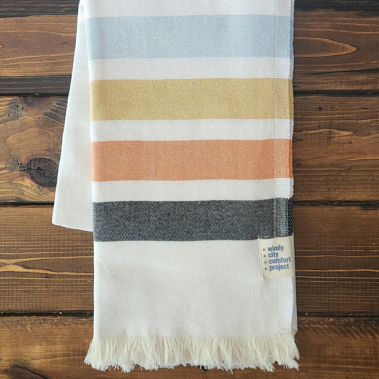 Shoreline Turkish Blanket - White