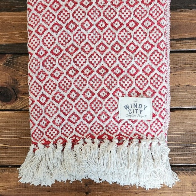 Peppermint Twist Sustainable Throw