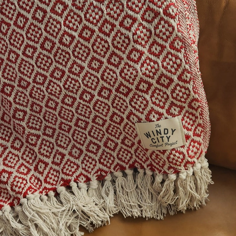 Peppermint Twist Sustainable Throw