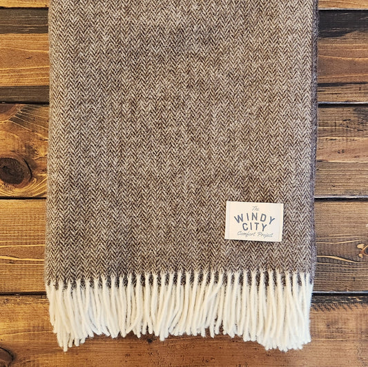 Pinecone Wool Throw