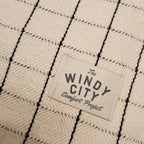 Rustic Queen Throw - Cream Windowpane