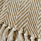 Oatmeal Stripe Rethread Throw