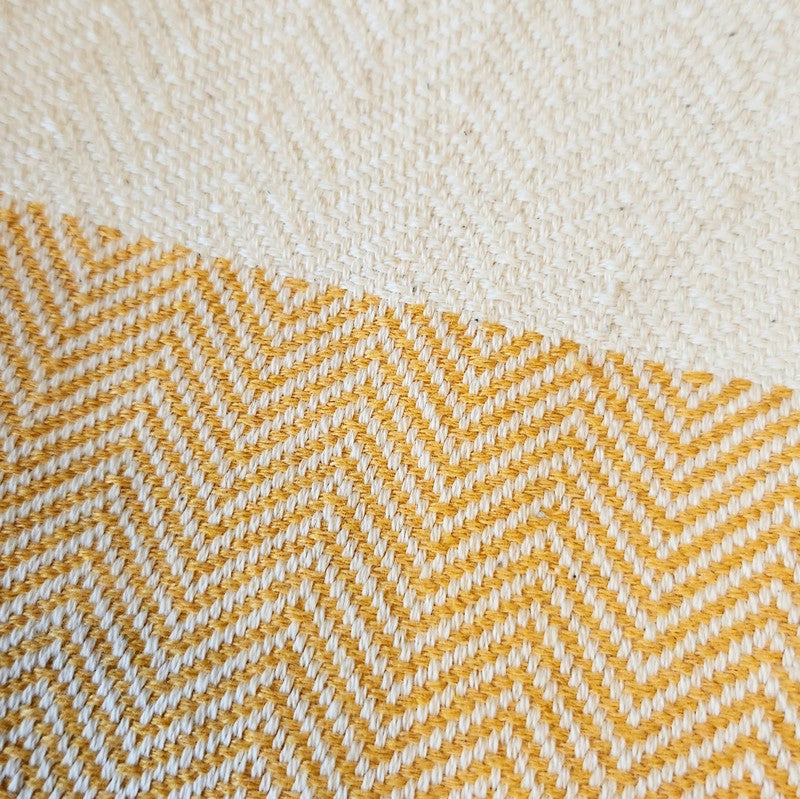 Summer Turkish Blanket - Mustard-Our popular Turkish Blankets are back and even better this year! Now crafted by a family business in Turkey from 100% OEKO-TEX certified organic cotton, and slightly bigger at 72" x 38", this Turkish Towel is ready for all your spring and summer activities! Perfect to use as a blanket, shawl, wrap, scarf, throw, tablecloth, picnic blanket, bath towel... the options are endless! The tightly weaved cotton makes them sand-repellent and quick drying - the ideal blanket to take t