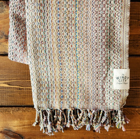 Fall Holiday Turkish Blanket - Rainbow Ice