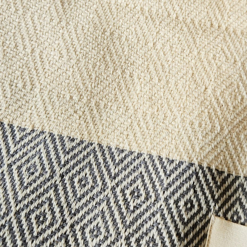 Our popular Turkish Blankets are back and even better this year! Now crafted by a family business in Turkey from 100% OEKO-TEX certified organic cotton, and slightly bigger at 72" x 38", this Turkish Towel is ready for all your spring and summer activities! Perfect to use as a blanket, shawl, wrap, scarf, throw, tablecloth, picnic blanket, bath towel... the options are endless! The tightly weaved cotton makes them sand-repellent and quick drying