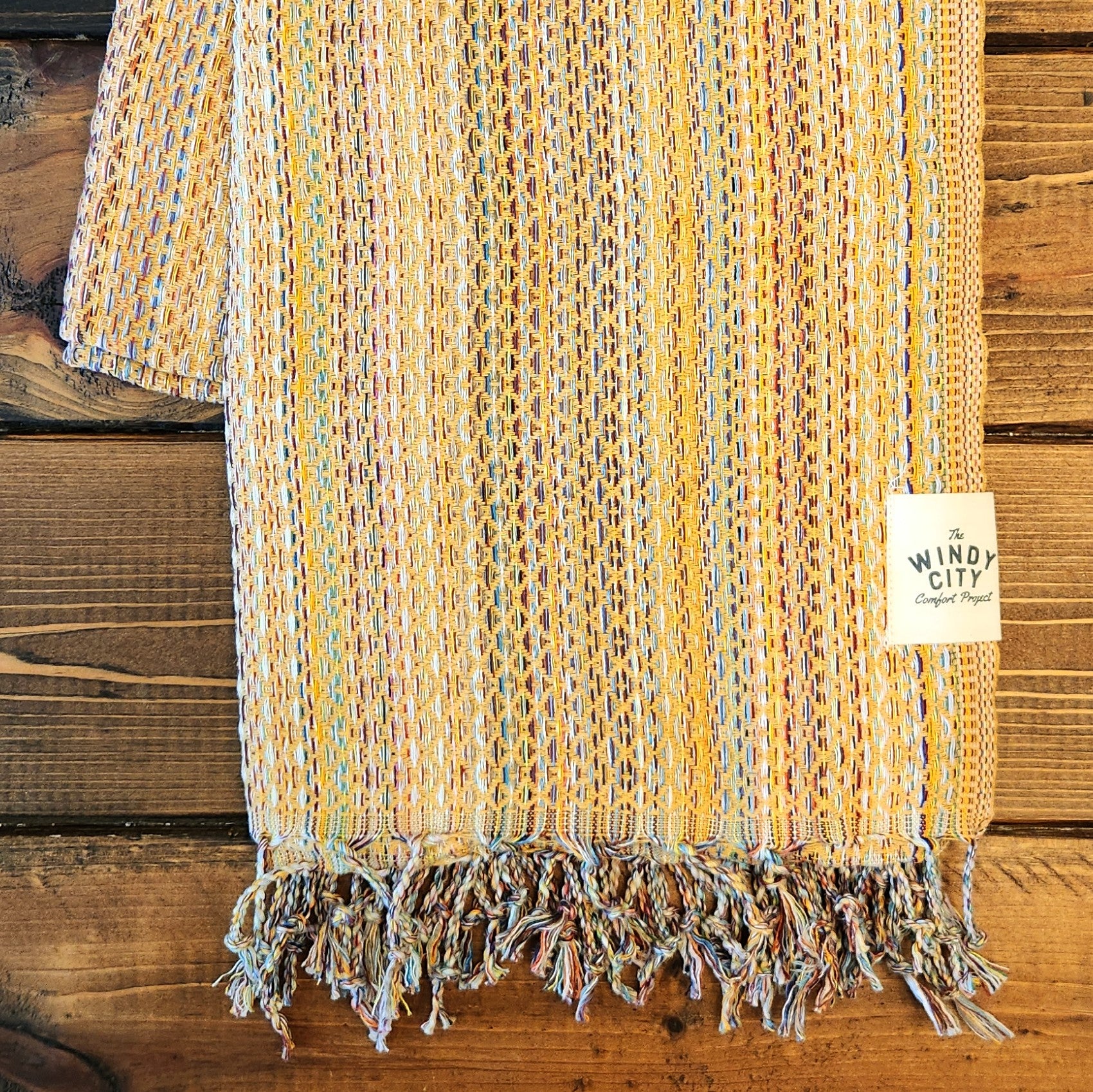 Fall Turkish Blanket - Rainbow Mustard