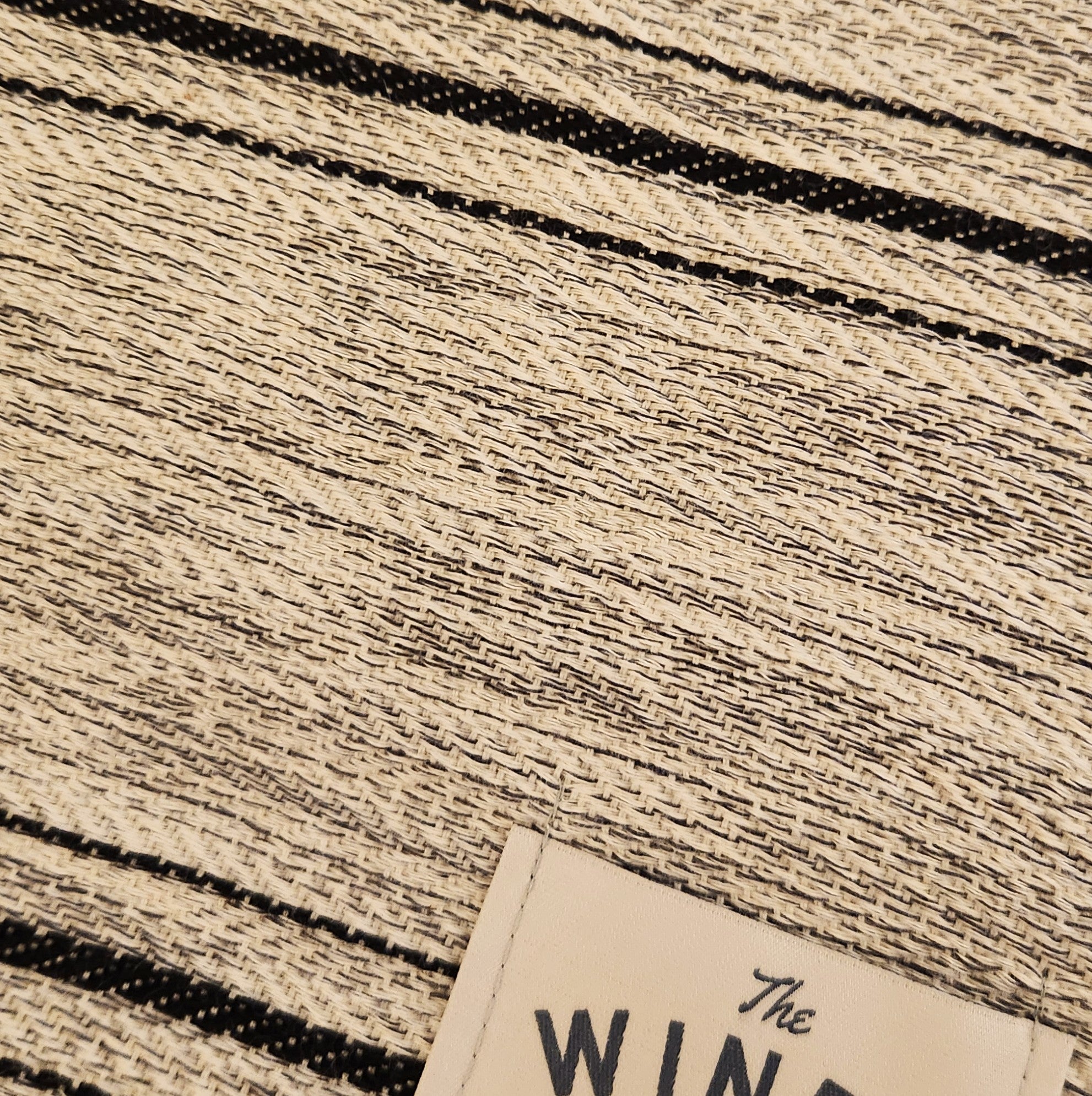 Rustic Queen Throw - Grey/Black Stripe