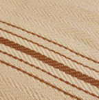 Rustic Queen Throw - Cream & Copper
