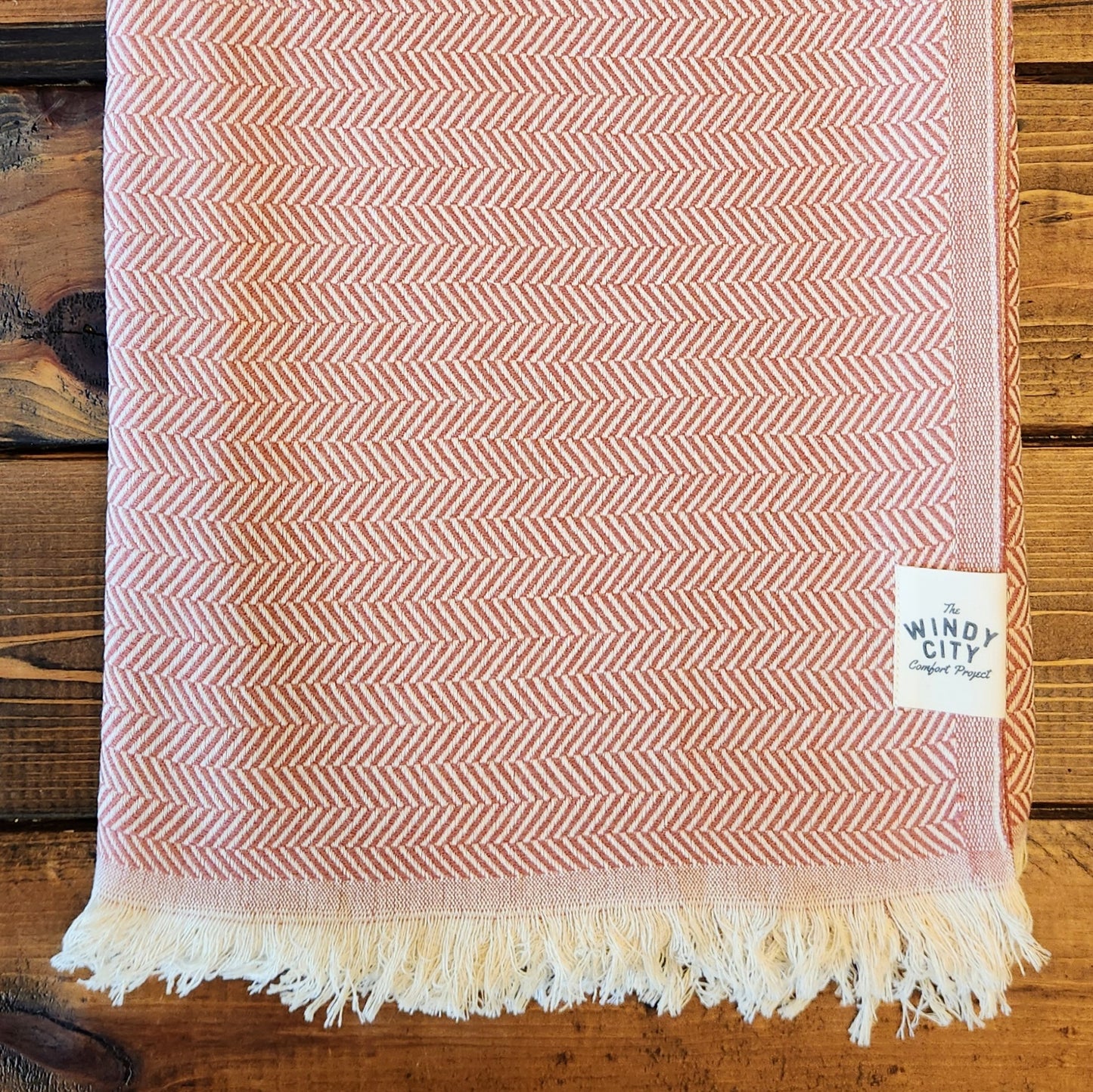 Modern XXL Throw: Brick Chevron