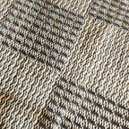 Textured Throw - Slate Checkerboard