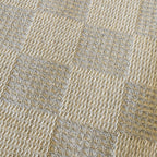 Textured Throw - Cloud Checkerboard