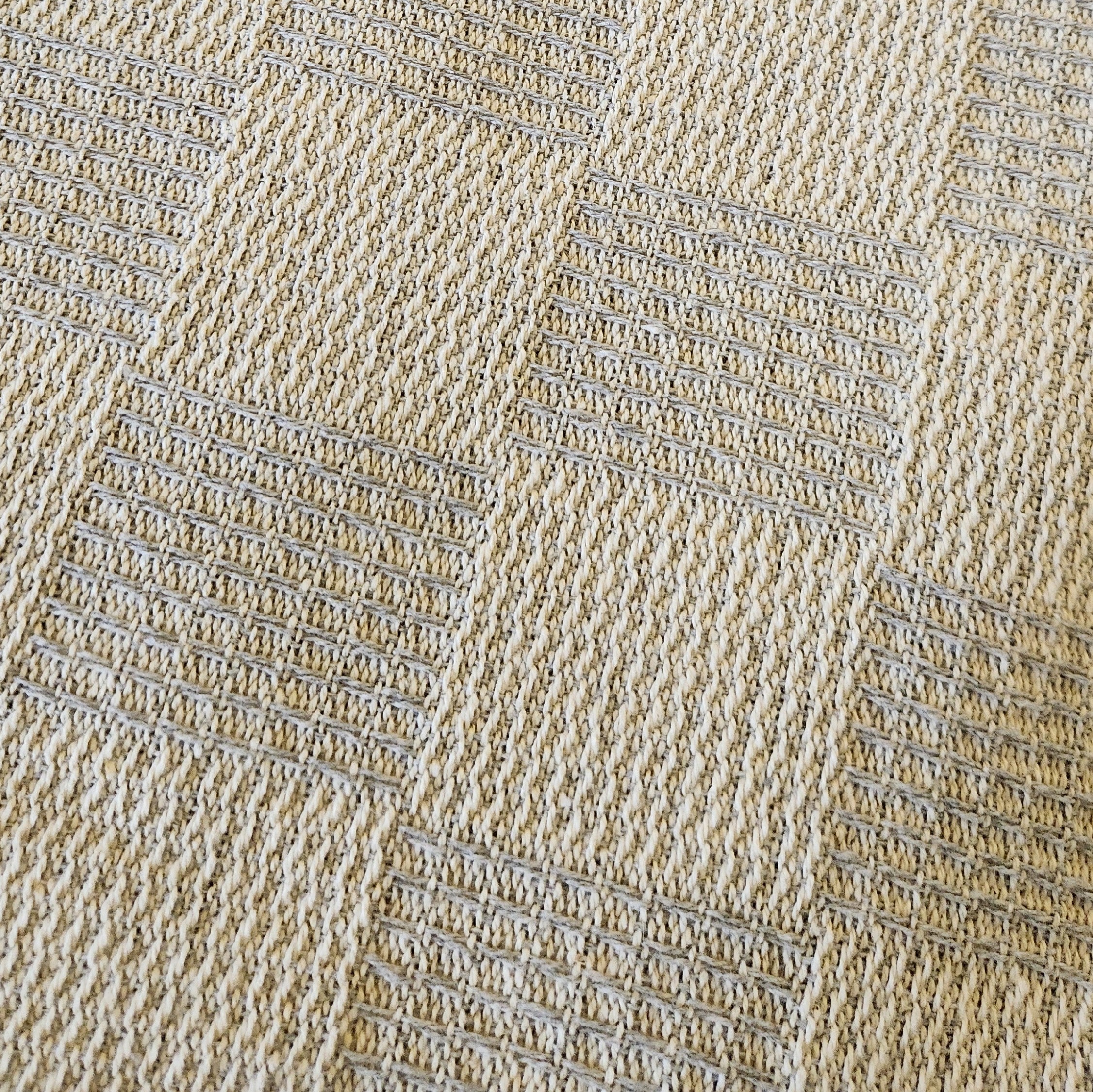Textured Throw - Cloud Checkerboard
