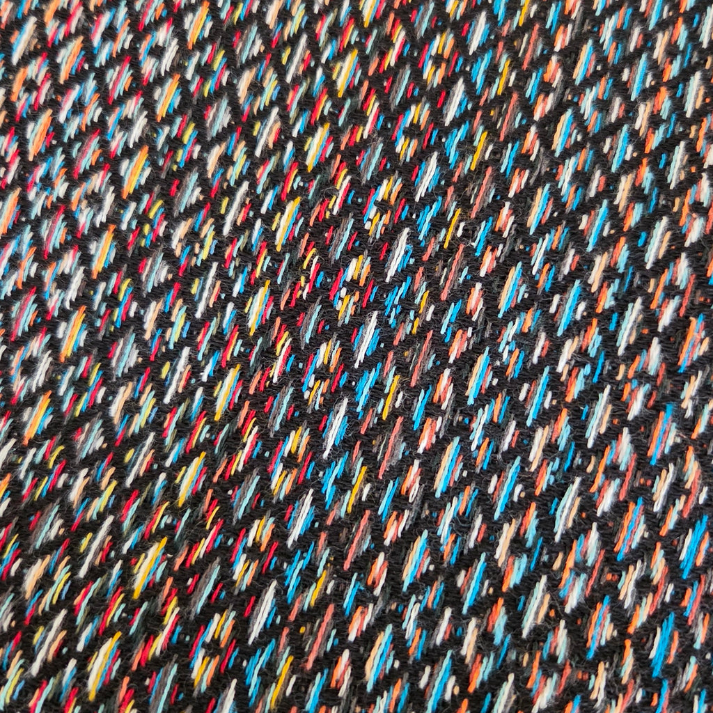 Fall Turkish Blanket - Rainbow Black