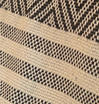 Textured Throw - Slate Diamond Stripe