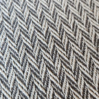 Textured Throw - Slate Chevron Tassel-Free