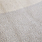 Spring XXL Turkish Blanket - White/Grey