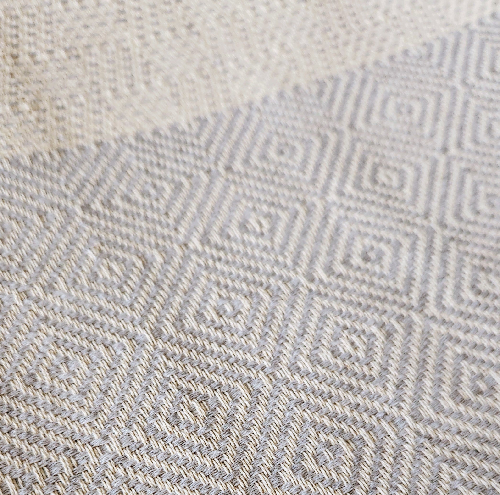 Spring XXL Turkish Blanket - White/Grey