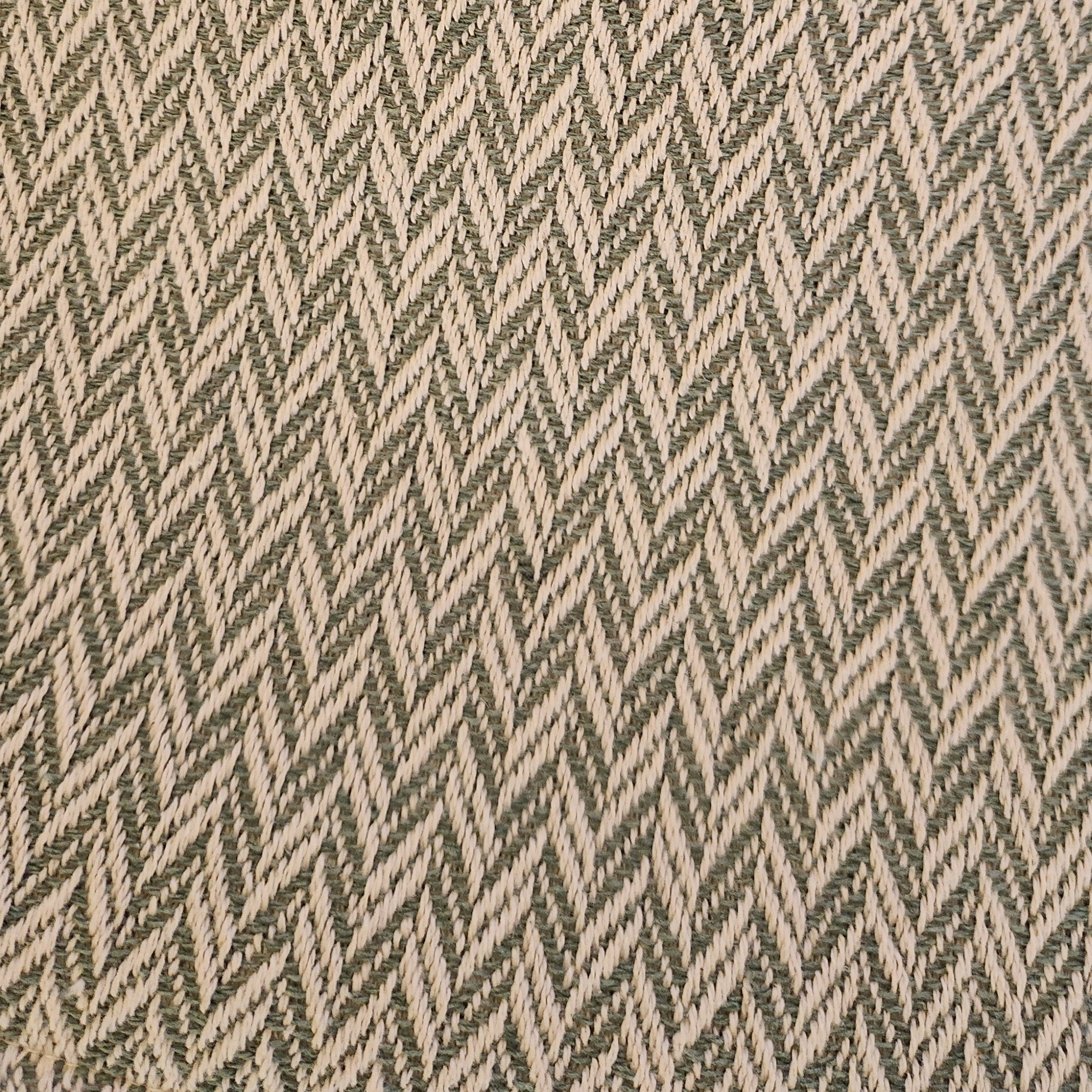 Textured Throw - Mint Chevron Tassel-Free