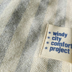 Fall Turkish Blanket - Grey Stripe