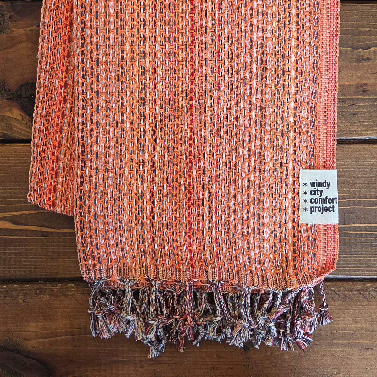 Fall Turkish Blanket - Rainbow Bright Orange
