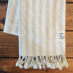 Fall Turkish Blanket - Grey Stripe