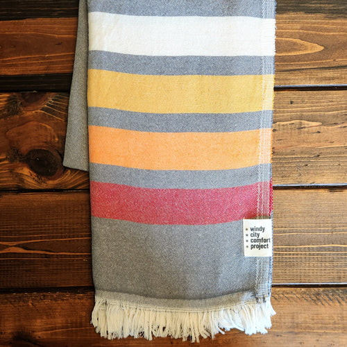 Shoreline Turkish Blanket - Grey