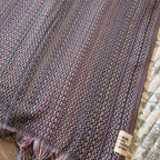 XXL Handmade Rainbow Throw - Black