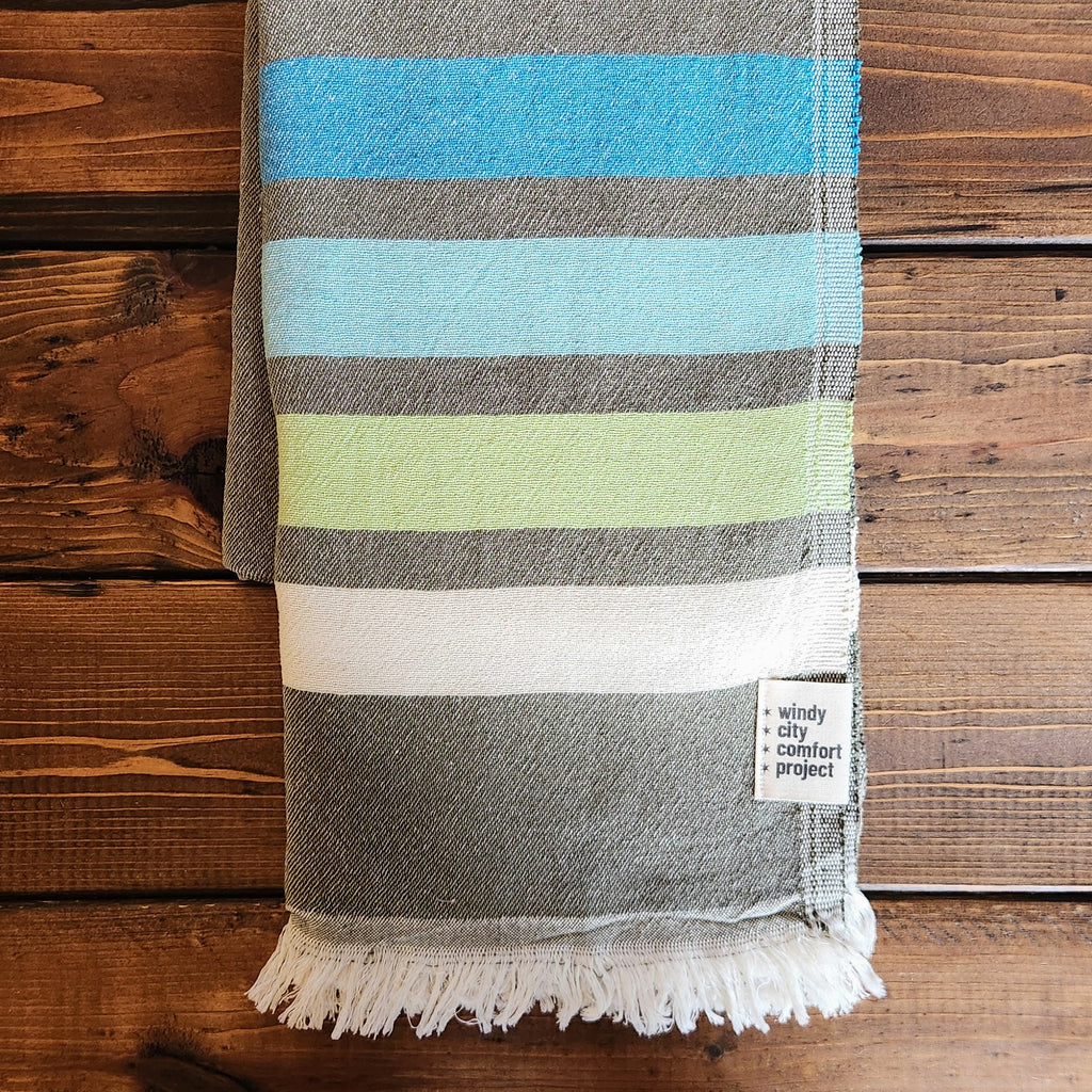 Shoreline Turkish Blanket - Moss