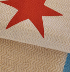 Chicago Flag Turkish Blanket - Natural