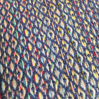 XXL Handmade Rainbow Throw - Navy