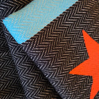 Chicago Flag Turkish Blanket - Black