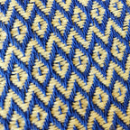 Fall Turkish Blanket - Blue/Yellow Dots