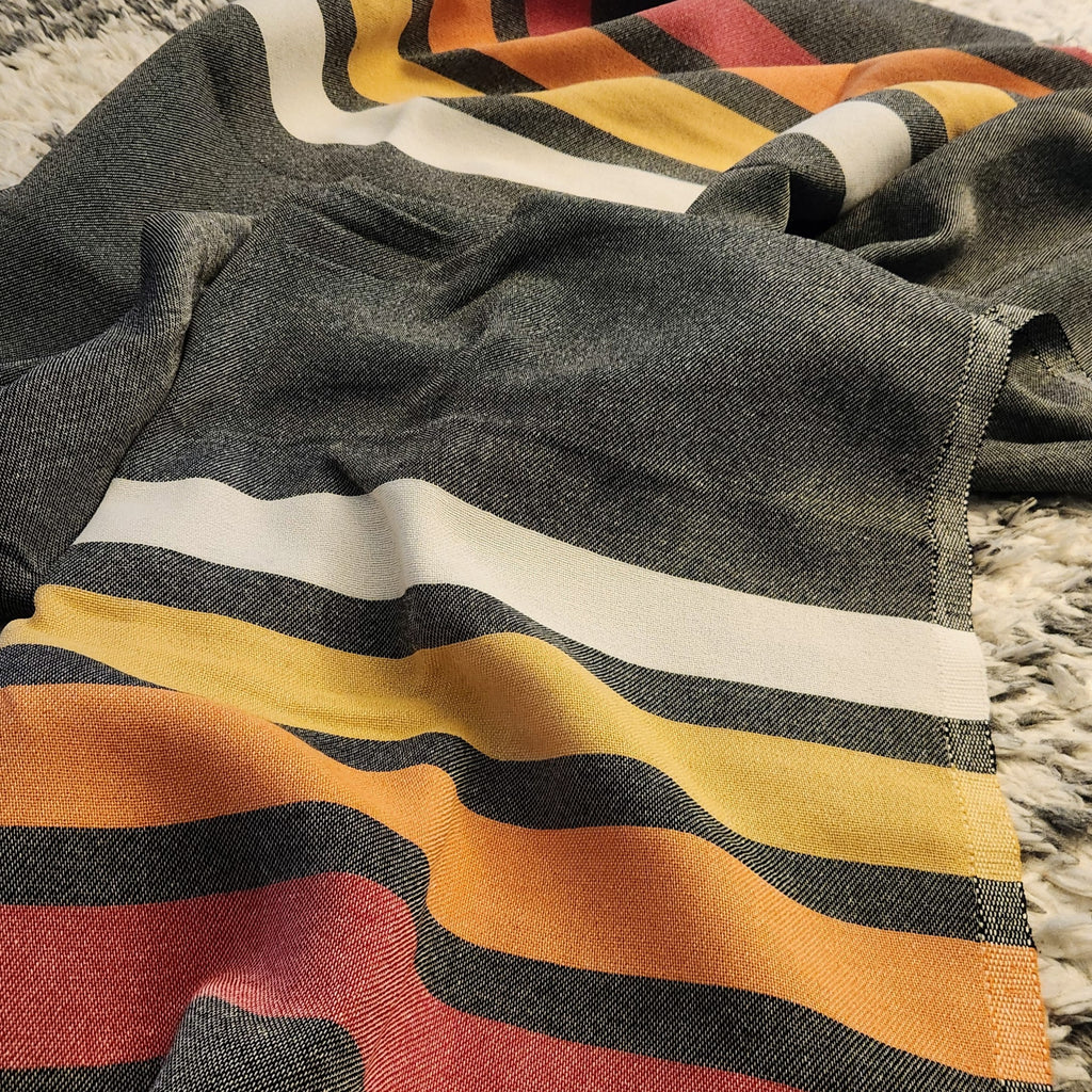 Shoreline Turkish Blanket - Charcoal