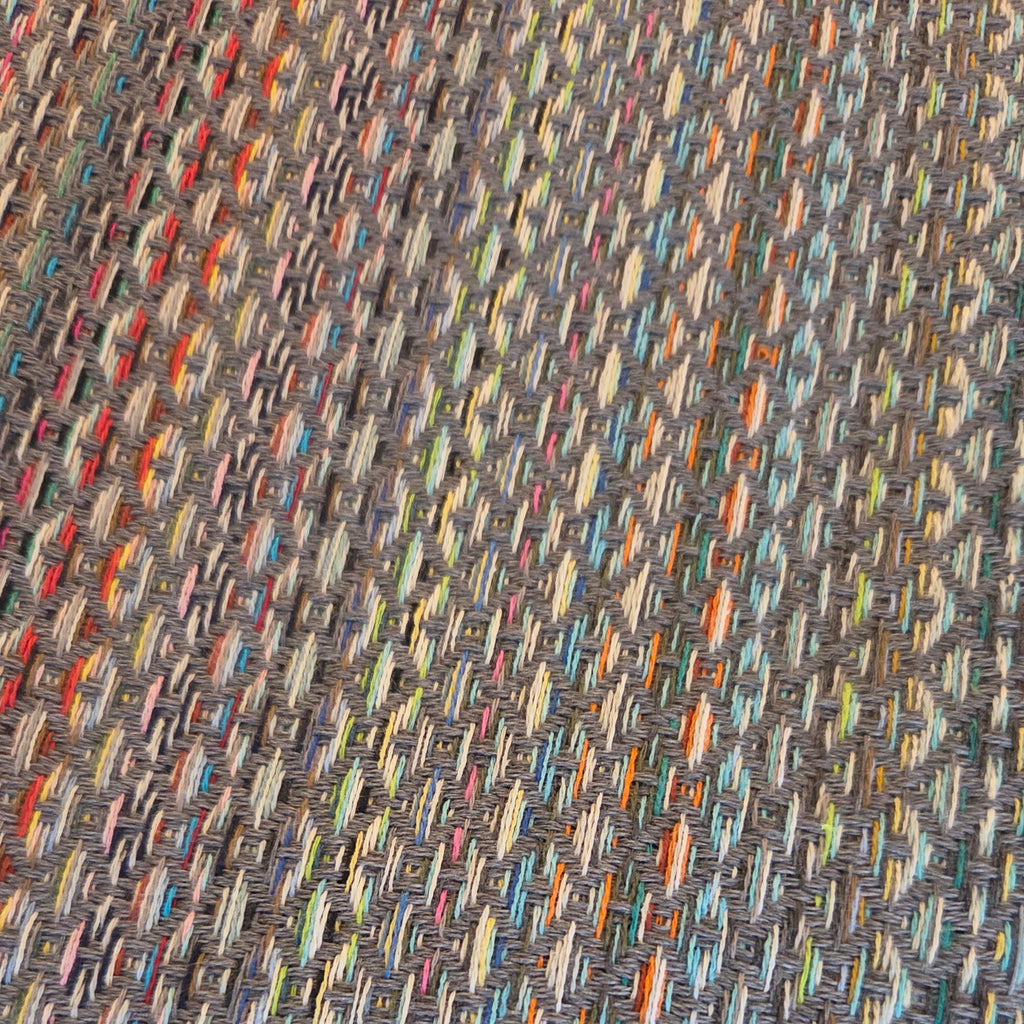 Fall Turkish Blanket - Rainbow Slate Grey