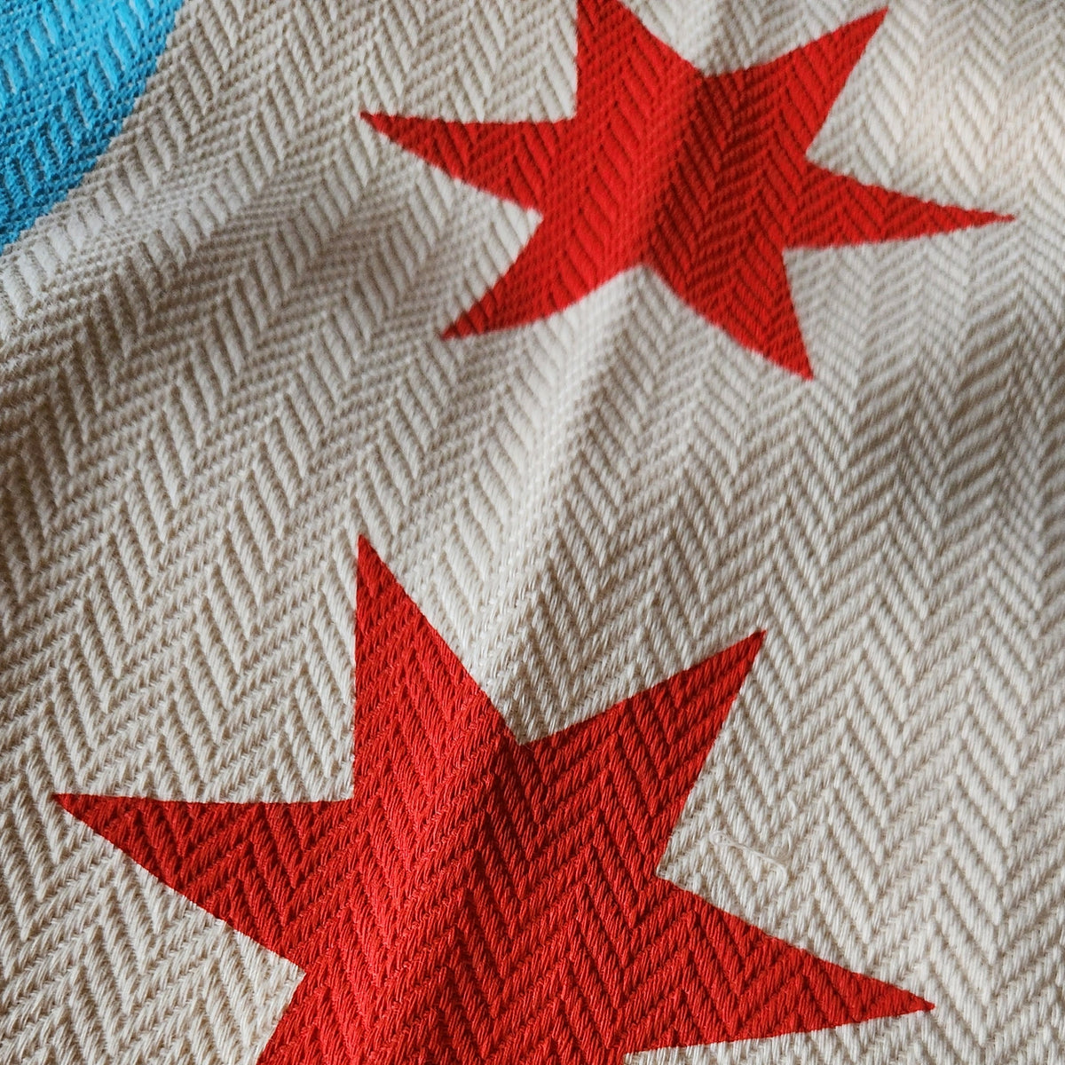 Chicago Flag Travel Blanket