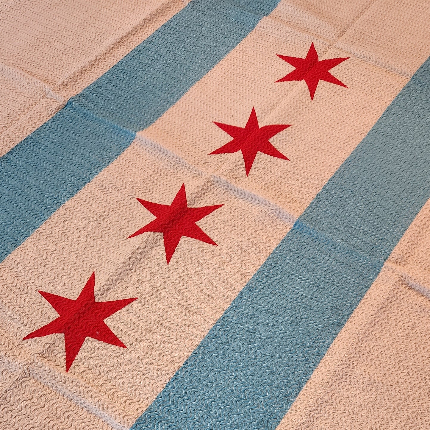 Spring Turkish Blanket - Chicago Flag