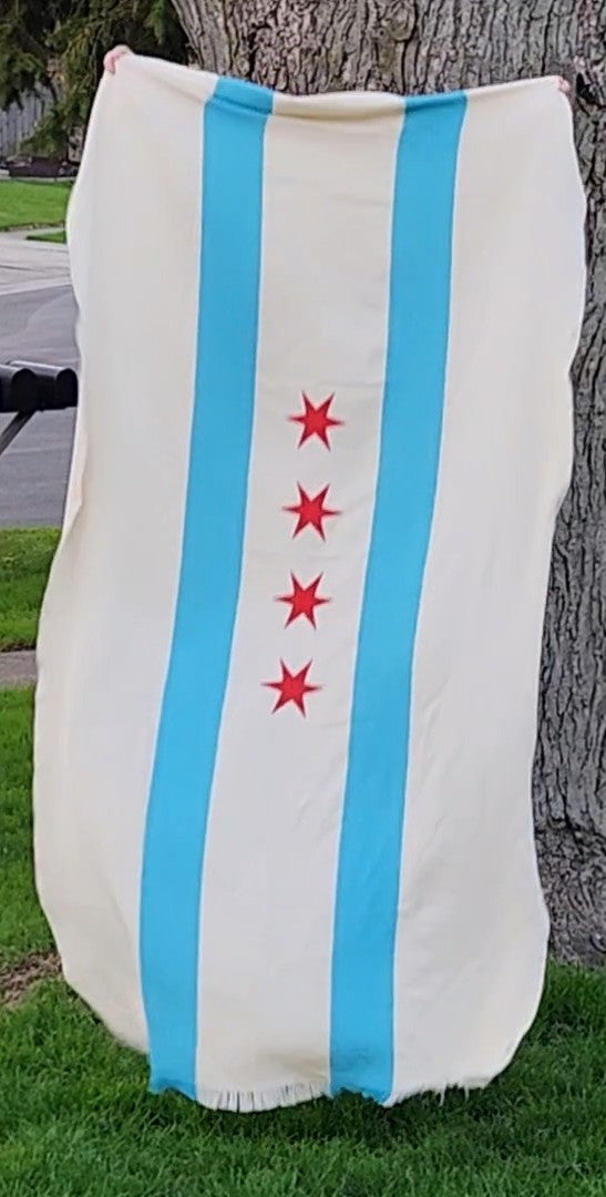 Spring Turkish Blanket - Chicago Flag