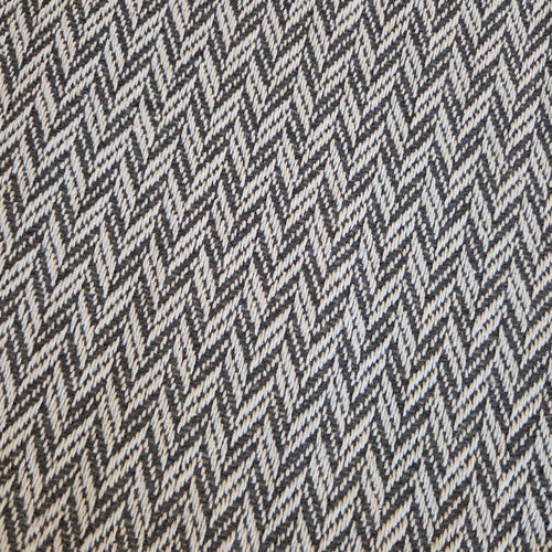 Textured Throw - Slate Chevron Tassel-Free