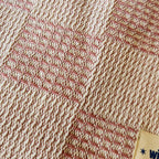 Textured Throw - Mauve Checkerboard