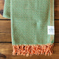 Spring Turkish Blanket - Green Diamonds