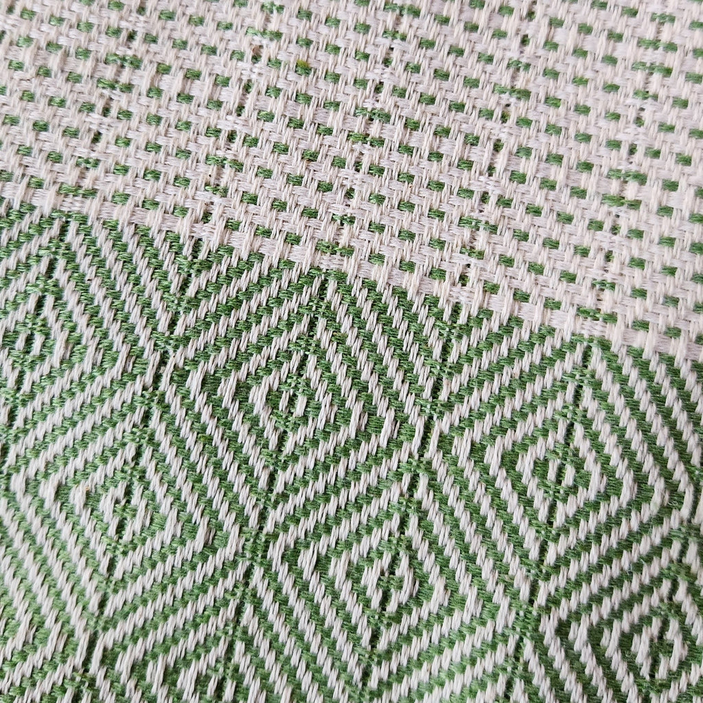 Fall Turkish Blanket - Green Apple Textured