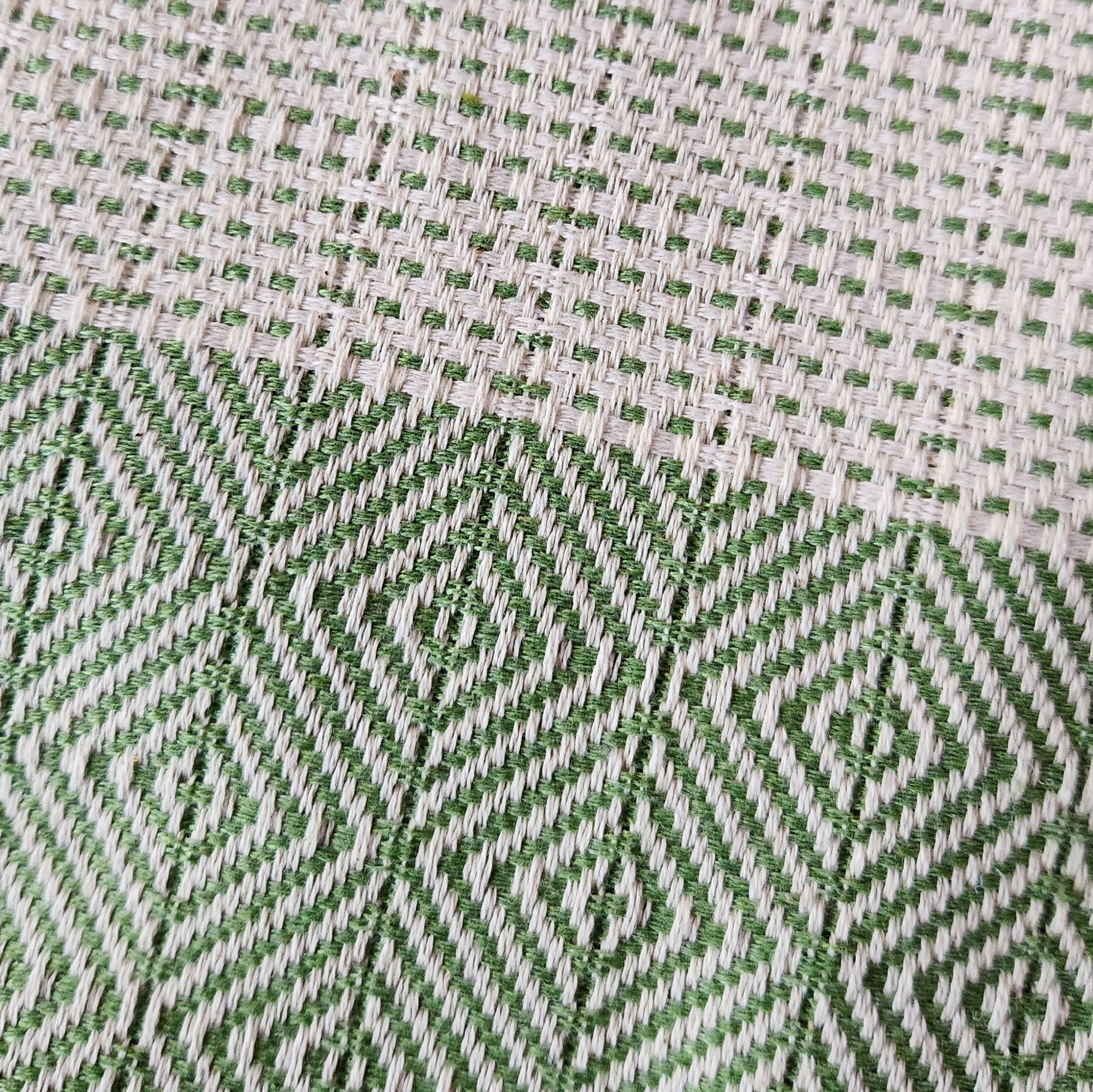 Fall Turkish Blanket - Green Apple Textured
