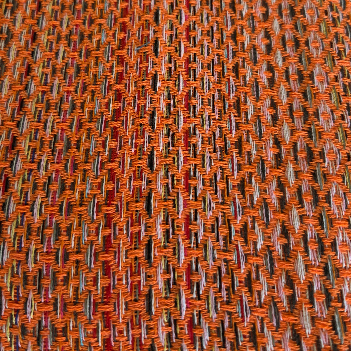 Fall Turkish Blanket - Rainbow Bright Orange