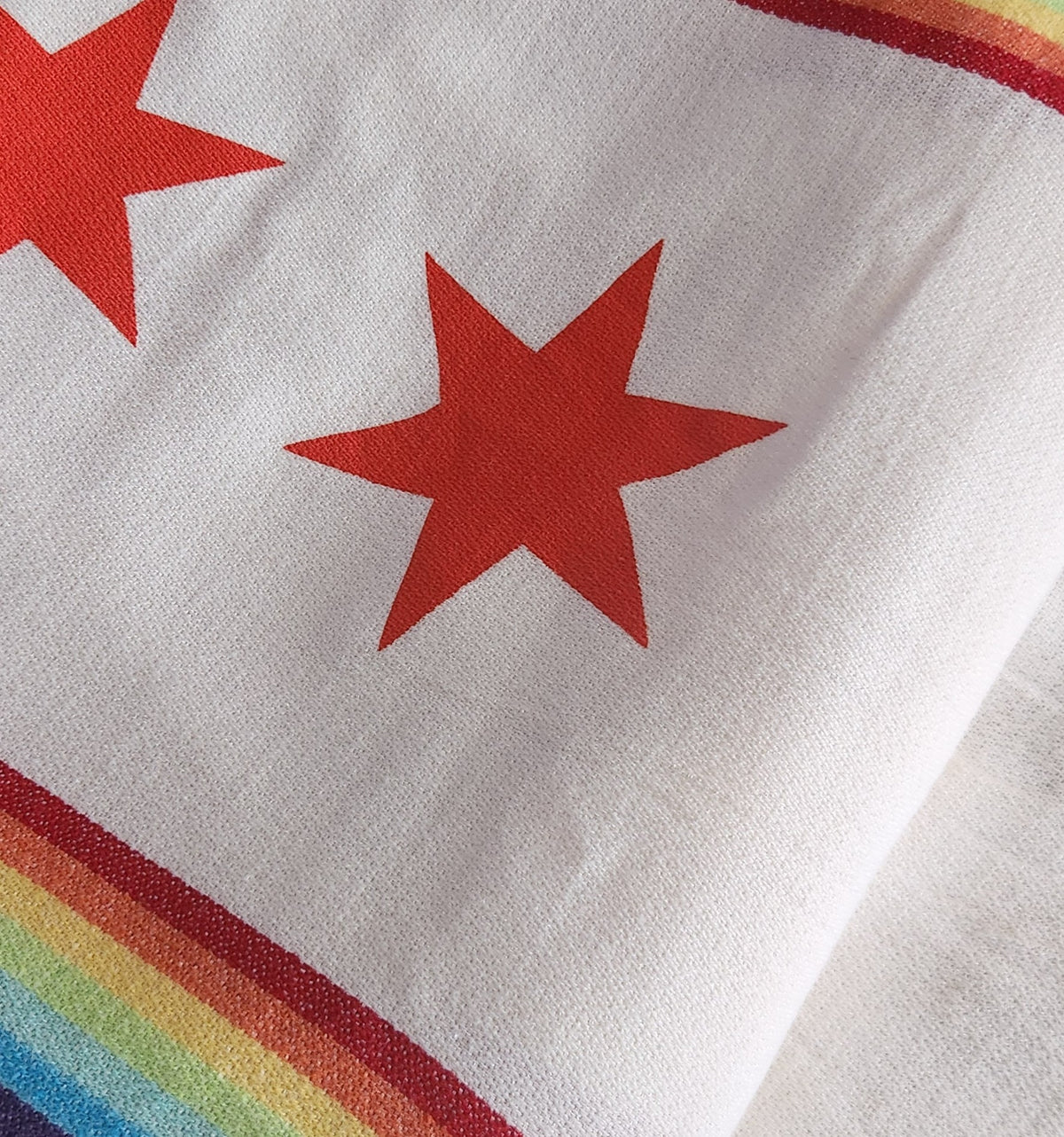 Chicago Pride Turkish Blanket - Rainbow