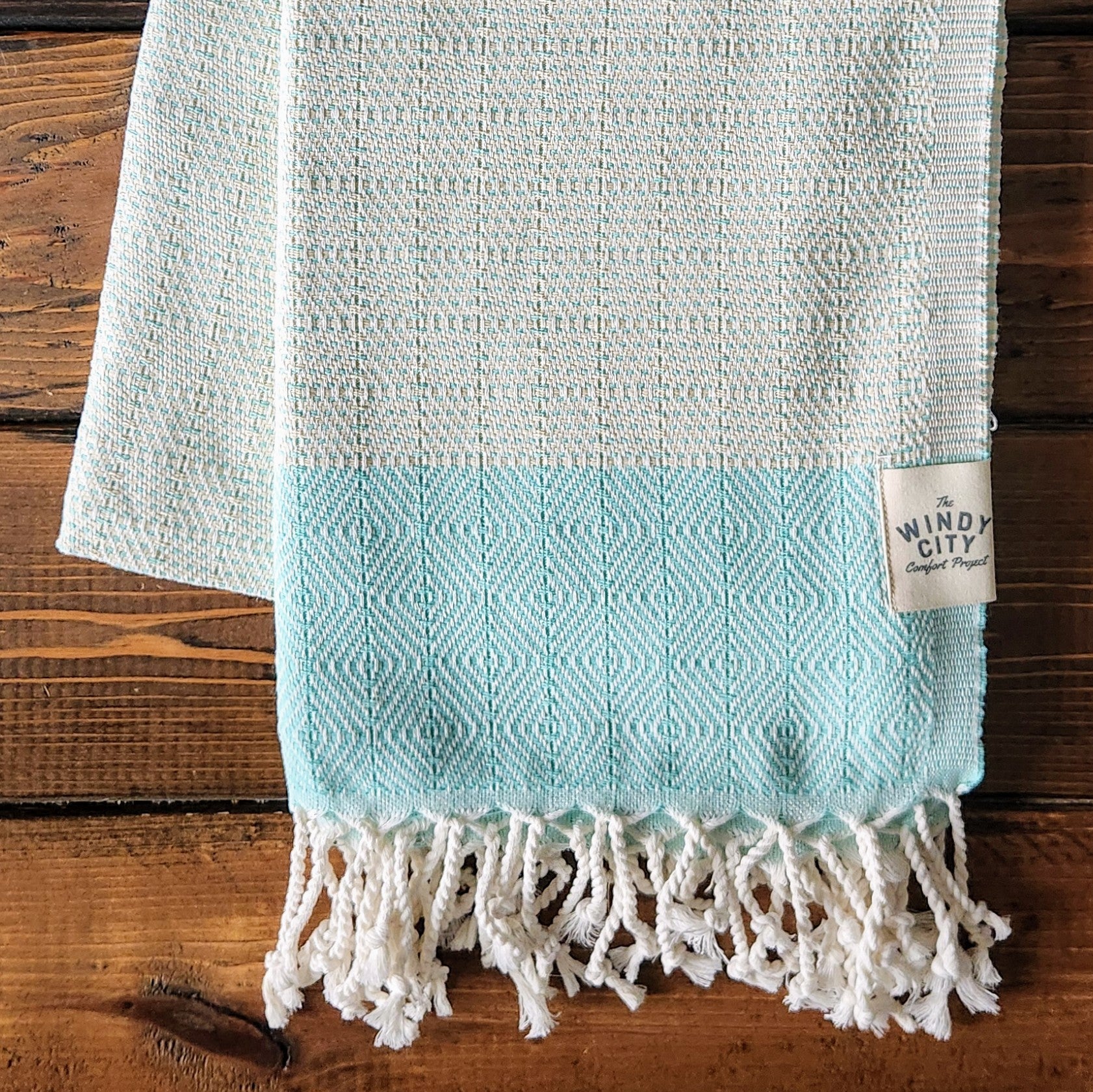 Fall Turkish Blanket - Robin's Egg