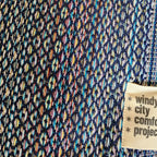 Spring Turkish Blanket - Rainbow Navy