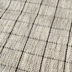 Rustic Couch Throw - Grey Windowpane