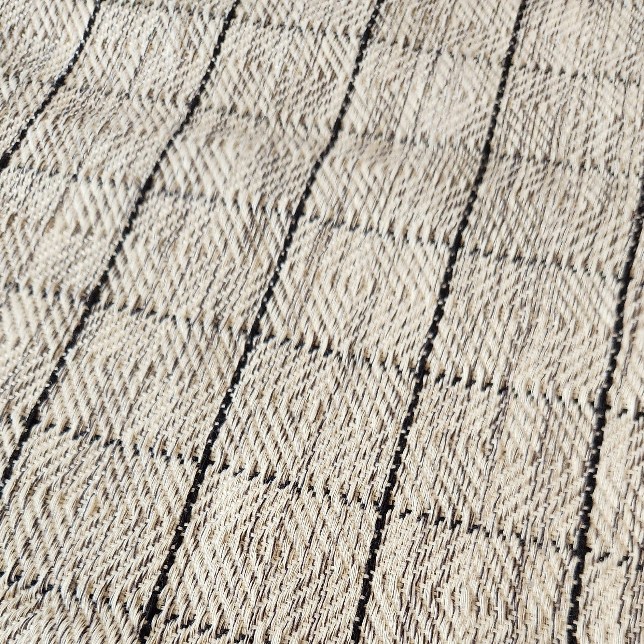 Rustic Couch Throw - Grey Windowpane